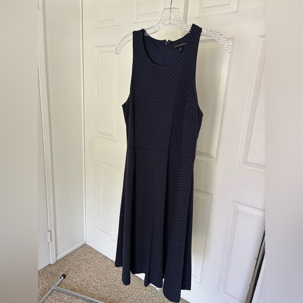 Banana Republic Black A-Line Halter Maxi Dress